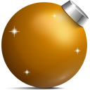 Golden ball icon 256x256
